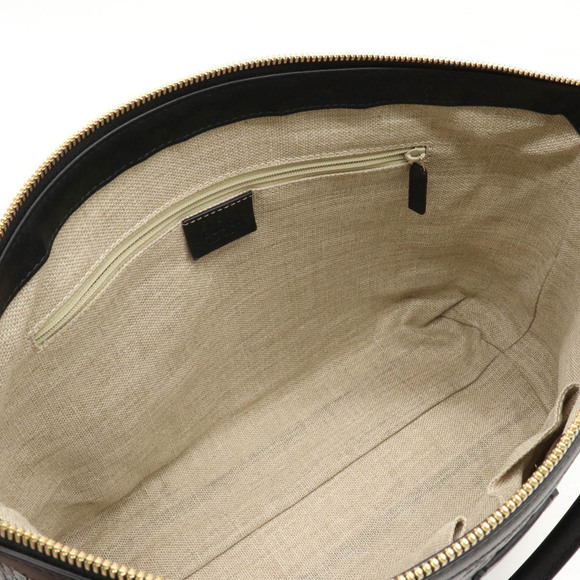 Gucci Micro Guccisima Tote Bag Shoulder Bag Leather Black Gold - Picture 5 of 9